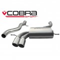 AU40 Cobra sport Audi A3 (8P) V6 3.2 Quattro (3 & 5 Door) 2003-12 Cat Back Exhaust (Non-Resonated)